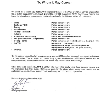 20241216593655.png 諾曼艾索簽訂KSB和Borsig壓縮機(jī)核心部件訂單(圖1)