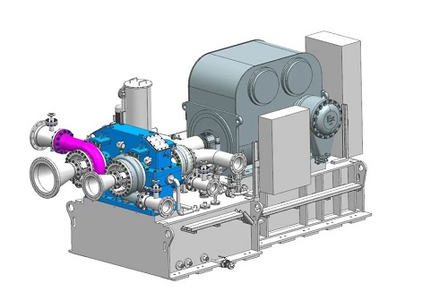 江增重工首套單臺三級離心式高溫?zé)岜脡嚎s機(jī)成功聯(lián)調(diào)聯(lián)試(圖1)