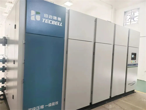 企業(yè)采用兩臺450kW螺桿空氣壓縮機為核心的壓縮空氣系統(tǒng)節(jié)能(圖1)